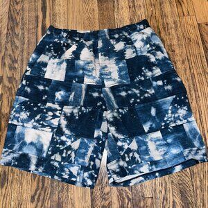 Lululemon Pace Breaker Shorts Mens M Blue Bleached Indigo 9” Inseam Lined Gym